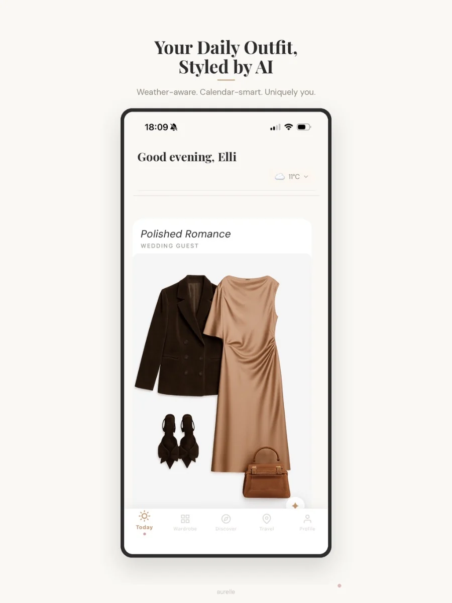 aurelle — Today's AI-styled outfit